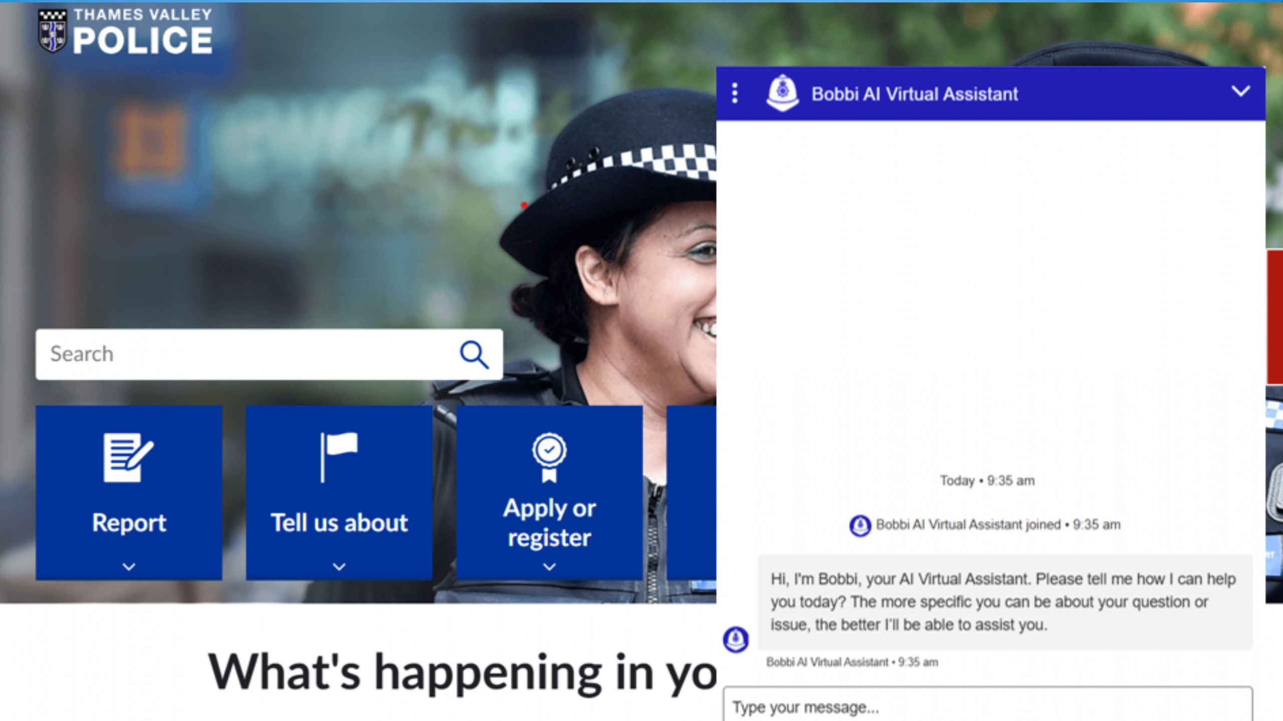 Forças policiais do Reino Unido lançam o primeiro assistente policial com IA no país